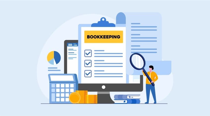 Bookkeeping dashboard visualization